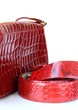 Women's Accessories red bag and a stylish belt