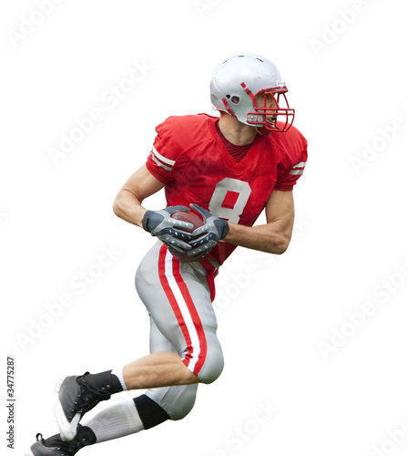 Photo: Football Player Isolated Football Player Isolated