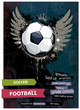 Grunge football illustration