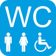 Schild WC Frau mann Rollstuhl behindert behindertengerecht