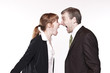Streitsituation zwischen Businessmann und Businessfrau