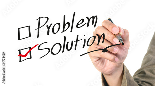 Photo: writing the solution writing the solution