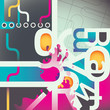 Artistic colorful composition.