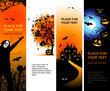 Halloween banners vertical for your design Halloween banners vertical for your design