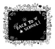 Back to school, sketch frame for your design Back to school, sketch frame for your design