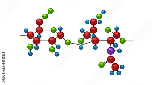 Photo: Molecule of hyaluron Molecule of hyaluron