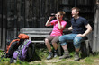 Foto: Orientierung während einer Wanderung Orientierung während einer Wanderung