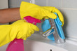 Badezimmer putzen