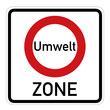 Umweltzone, Verkehrsschild