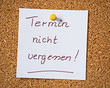 Pinnwandnotitz