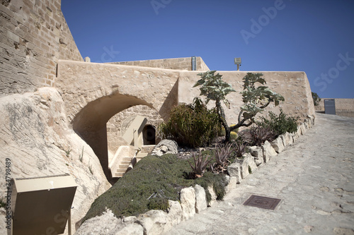Photo: Castle Santa Barbara in Alicante. Castle Santa Barbara in Alicante.