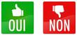boutons oui non boutons oui non