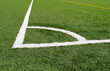 Corner on soccer field