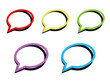 Vector illustration of isolated colorful call out