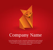 Origami fox