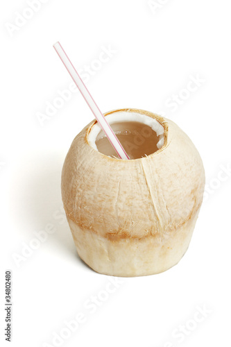 fresh coconut drink