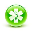 icône caducée croix / caduceus icon