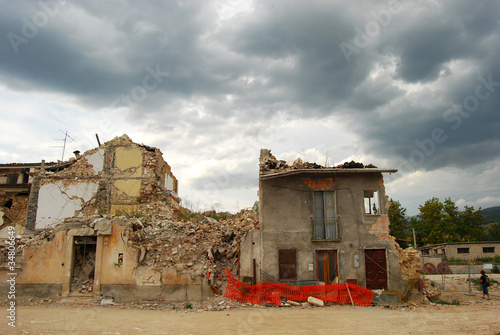 Photo: The rubble of the earthquake in Abruzzo The rubble of the earthquake in Abruzzo