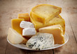 cheese on white plate cheese on white plate
