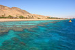 Red mountains and beautiful sea. Red mountains and beautiful sea.