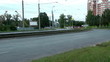 Urban street transport.  Wide timelapse shot.