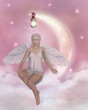 angel on the moon angel on the moon