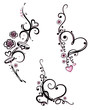 Vektor: Herz, Liebe, love, Valentinstag, vector set, rosa Herz, Liebe, love, Valentinstag, vector set, rosa