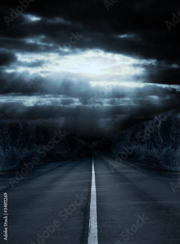 Illustration: Light in night Light in night