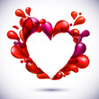 Love heart background. Love heart background.