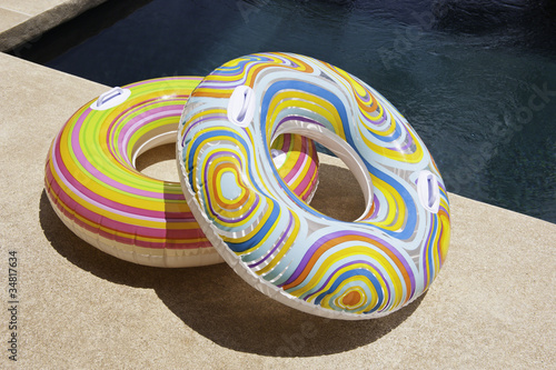Photo: Colorful Pool Tubes Colorful Pool Tubes