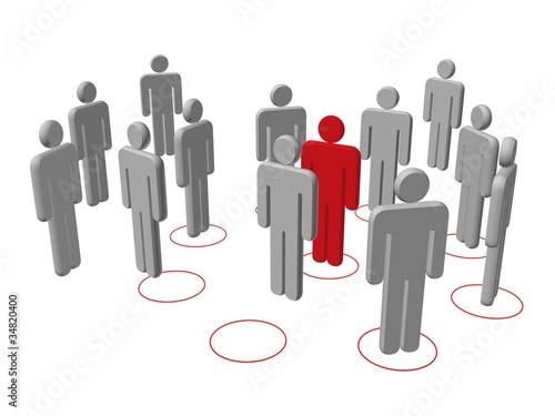 Illustration: Teamwork 3d Teamwork 3d