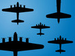Formation of american bombers from 2. world war Formation of american bombers from 2. world war