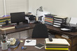 Messy Corner Office