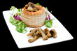 Photo: Hojaldre relleno de champiñones y ensalada Hojaldre relleno de champiñones y ensalada