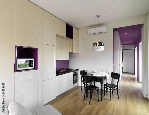 Photo: moderno oggiorno con vista cucina moderno oggiorno con vista cucina