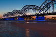 Railway bridge at night Railway bridge at night