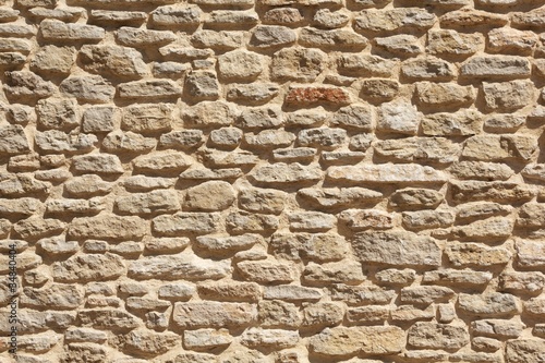 Photo: Old stone wall background Old stone wall background