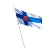 Government Flag of Finland. Isolated