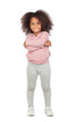 Adorable african little girl with beautiful hairstyle