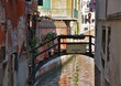Wooden bridge in Venice.