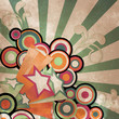 Sfondo retro con stelle - Vintage background with stars Sfondo retro con stelle - Vintage background with stars