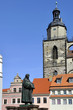 Wittenberg Marktplatz mit Stadtkirche und Luther Denkmal Wittenberg Marktplatz mit Stadtkirche und Luther Denkmal