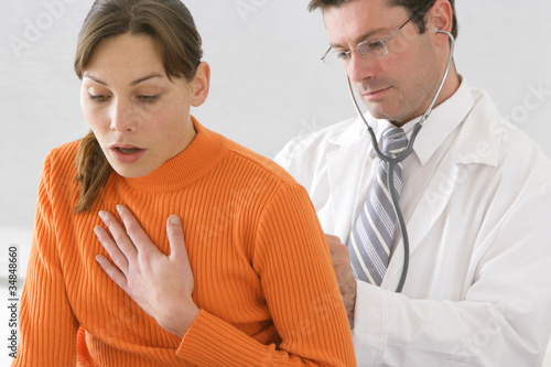 Photo: Auscultation - troubles respiratoires Auscultation - troubles respiratoires