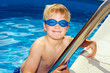 boy in the pool