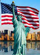 New York skyline, statue de la liberté