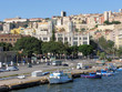 View of Via Roma and the municipality of the city of Cagliari in View of Via Roma and the municipality of the city of Cagliari in