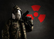 soldier with gas mask