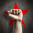Fist against wall Fist against wall