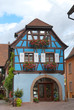 Typical half-timbered house, Alsace, France