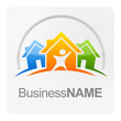 Logo maison B blanc